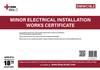 Minor Electrical Installation Works Certificate - DMWC18_2