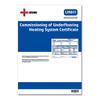 Commissioning of Underfloor Heating Certificates - UNH1
