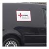NICEIC DIS - Large White Background Vehicle Stickers 