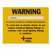 Approved Contractor NICEIC Missing Circuit Protective Conductor Warning Labels - WCP