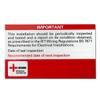 Approved Contractor NICEIC Periodic Inspection and Test Labels (Reg 514-12-01) -  WLP